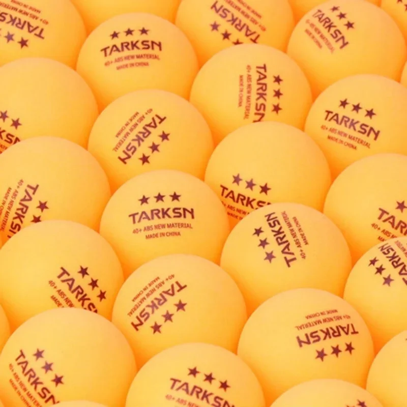 TARKSN Three Star 40+mm ABS New Material Ping Pong Balls 2.8g for School Clubs Table Tennis Multi-balls Training