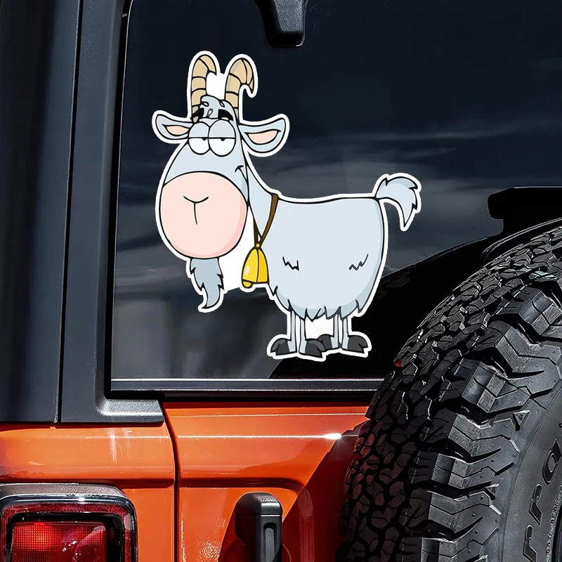 

CK21135#12x14cm Cool Goat Sticker for Bumper Car Van Truck Motorcycle Helmet ToolBox Door PC Boat