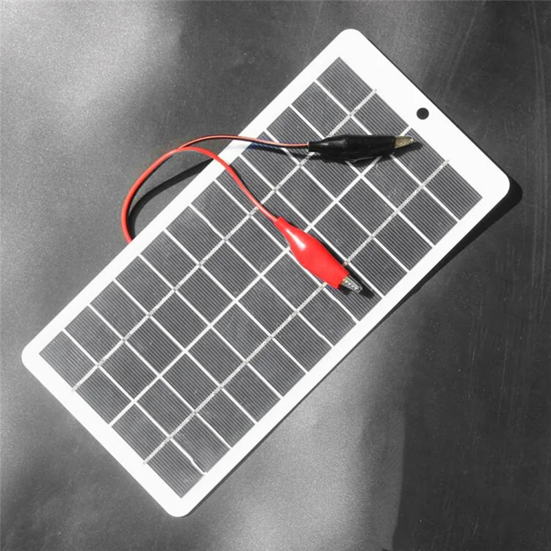 -MEOF 5W 12V Pannello solare Pannelli in polisilicio Caricabatteria solare esterno Pannello solare portatile per caricabatterie per telefoni cellulari