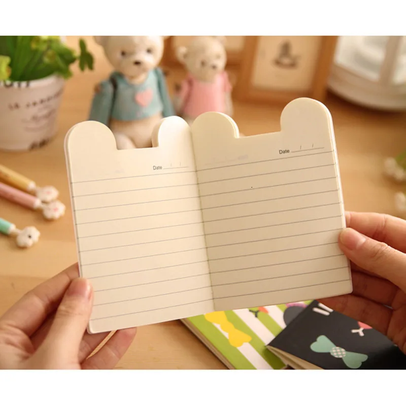 4 Pieces Lytwtw\'s Mini Cute Kawaii Journal Diary Notebook Lined Paper Notepad Kids Stationery School Office Supplies Gift