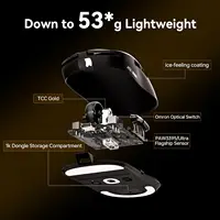 ATK Dragonfly A9 Pro Max Wireless Gaming Mouse PAW3395 Ultra Sensor 57g Lightweight 8K Polling Tri-Mode 2.4G/Bluetooth/Wired 5