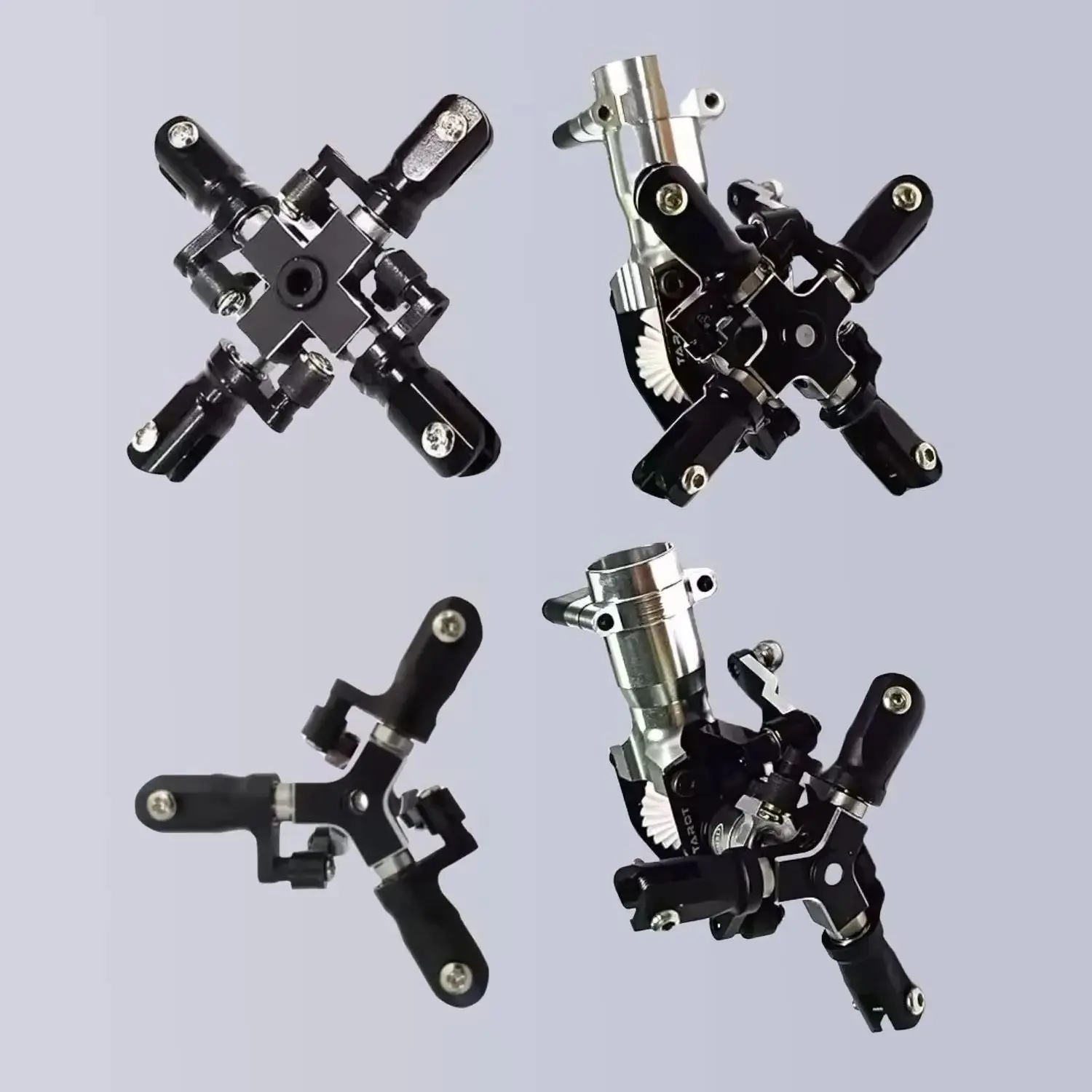RC Hobby Tail Rotor Set for 450 Pro/450L/480 Helicopter 3/4 Blades Compatible with 3mm Tail Shaft Hobby Parts Accessory
