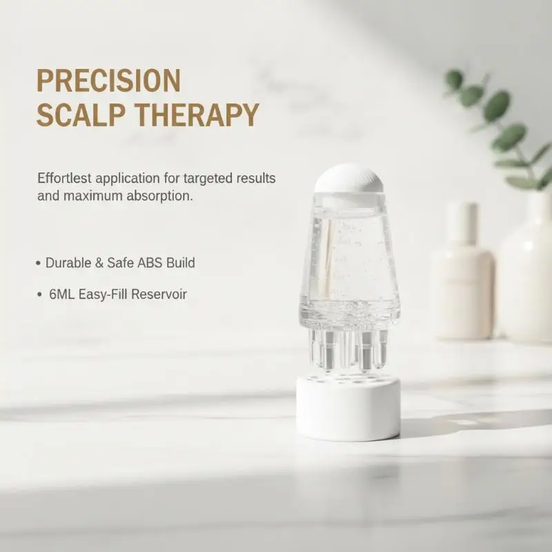 Manual Scalp Applicator Comb Liquid Essential Oil Guiding Massager for Home Relaxing Hair Care Routine
