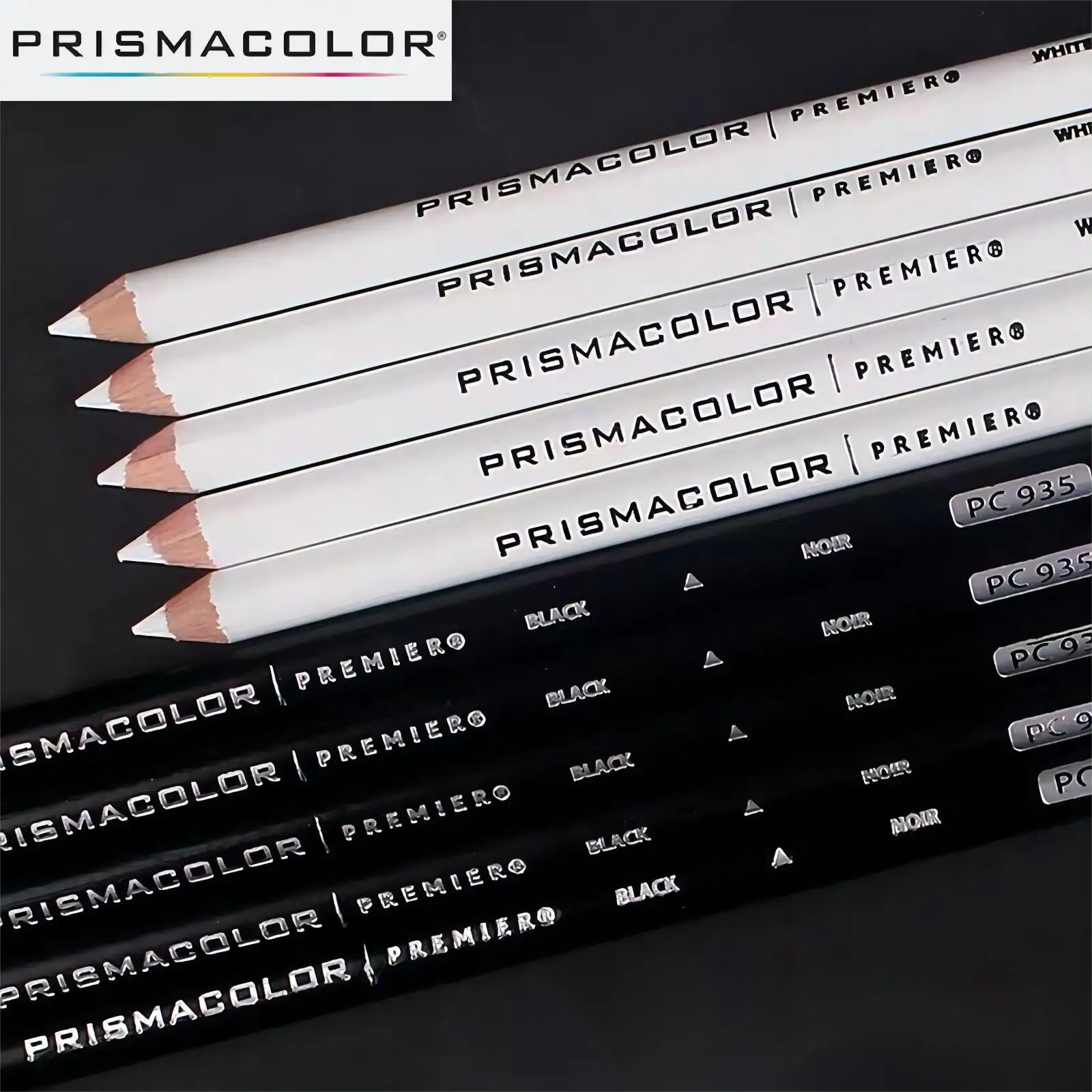 prismacolor oleosa lapis colorido premier art profissional preto branco pc935 pc938 pintura desenho lapis cor suprimentos pc 01