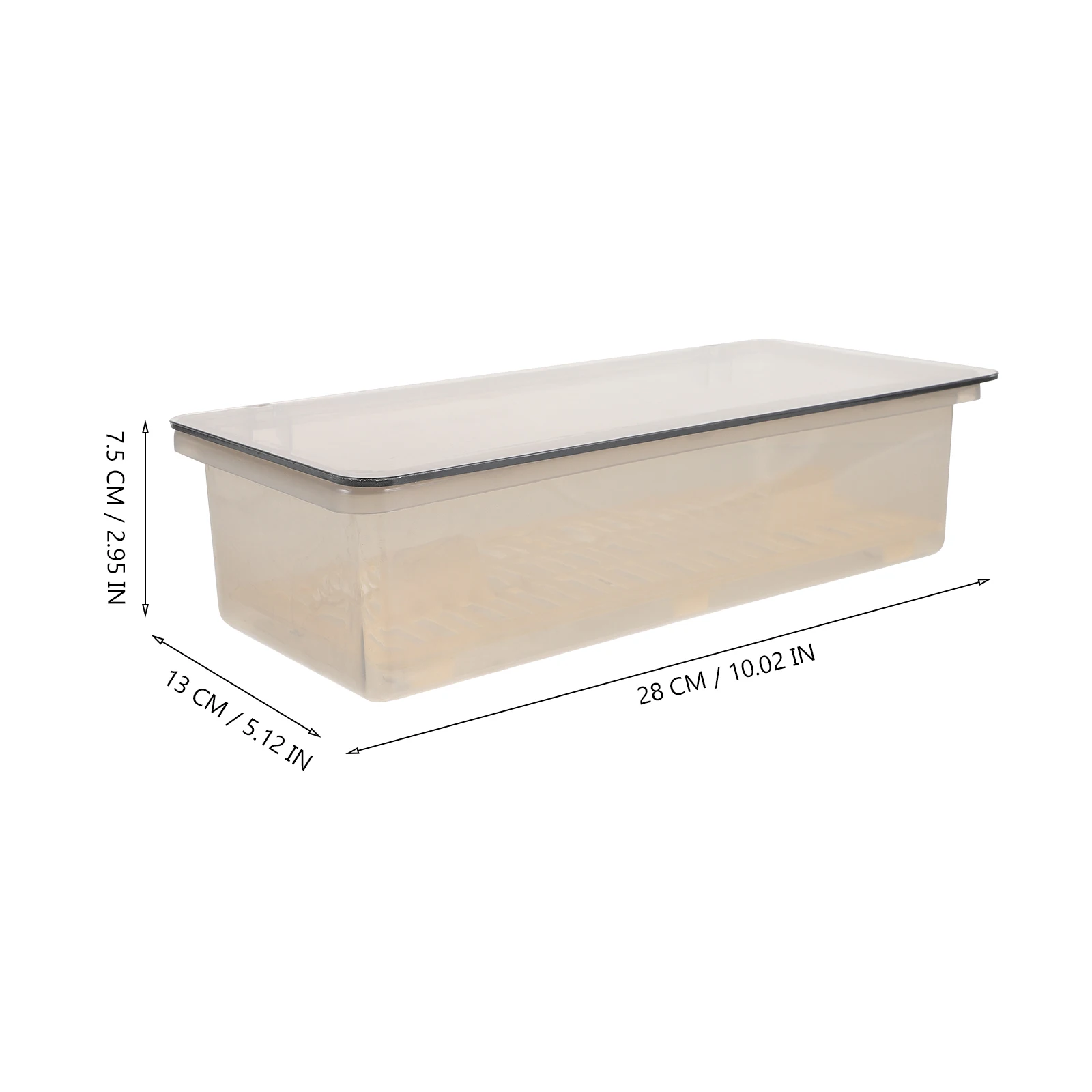 

Kitchen Drain Box Transparent Tableware Organizer Dustproof Utensil Container Cutlery Tray Bacteria Resistant Kitchenware
