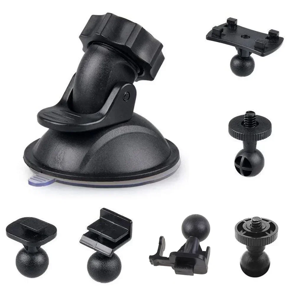 Car Suction Cup For Dash Cam Holder Vehicle Video Recorder & 6 Types Adapter Car Drive Recorder Bracket Suction Cup Base Parts