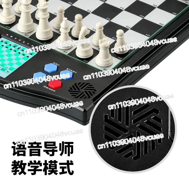 لعبة رقعة الشطرنج الإلكترونية للرجال مقابل لعبة لاعبين مدرب جيد لتعلم الشطرنج الإنجليزي الألماني
