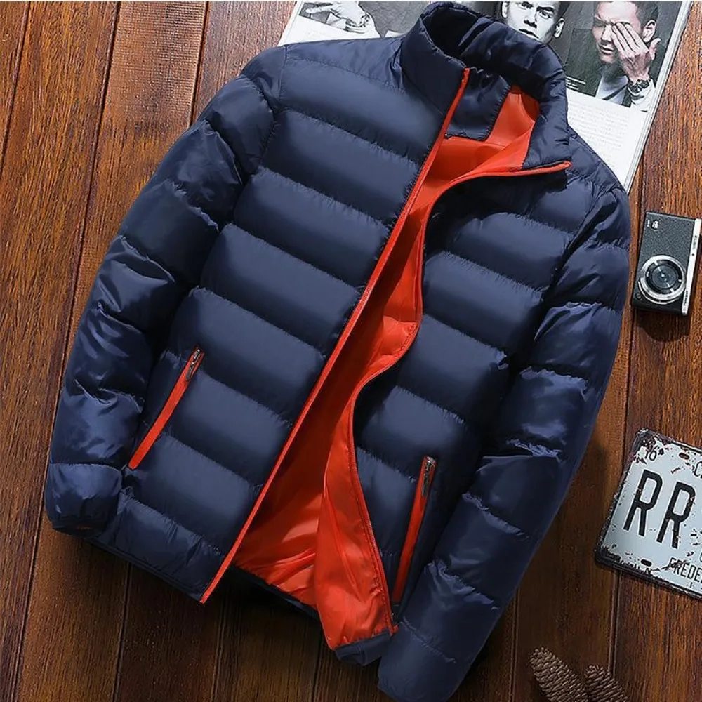 2024Men\'s Fall Winter Coats Fashion Padded Jacket For Men Coat Warm Clothing Men\'s Parka Plus Size s-5xl