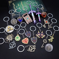 Tears of The Kingdom Keychain Breath of the Wild Key Chain Keychains for Men Game Accessories Car Key Ring Pendant llaveros