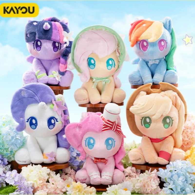 Kayou Official Genuine My Little Pony-Flower Fairy Sitting Posture Plush Toy-Magic Garden Series Anime Figures Collectible Gift
