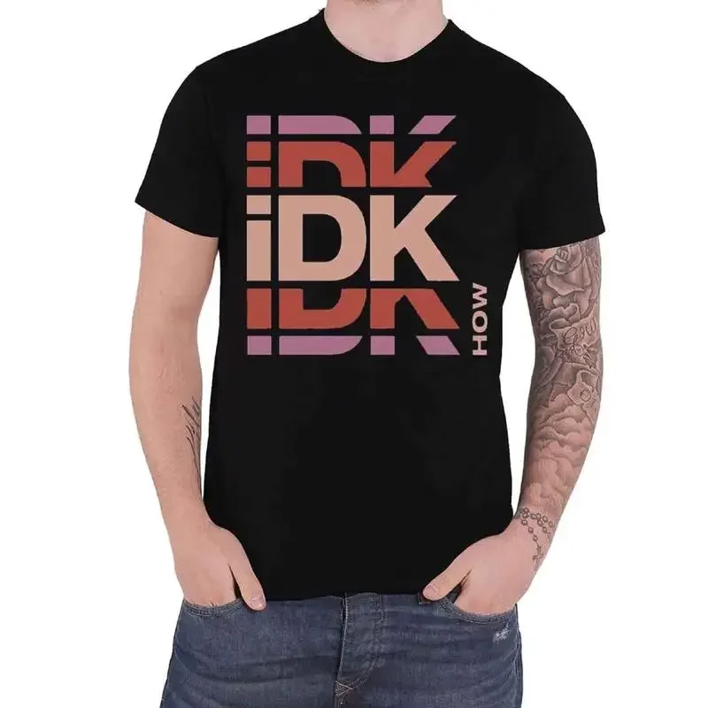 Idkhow T Shirt Branded Band Logo New Official Mens Black