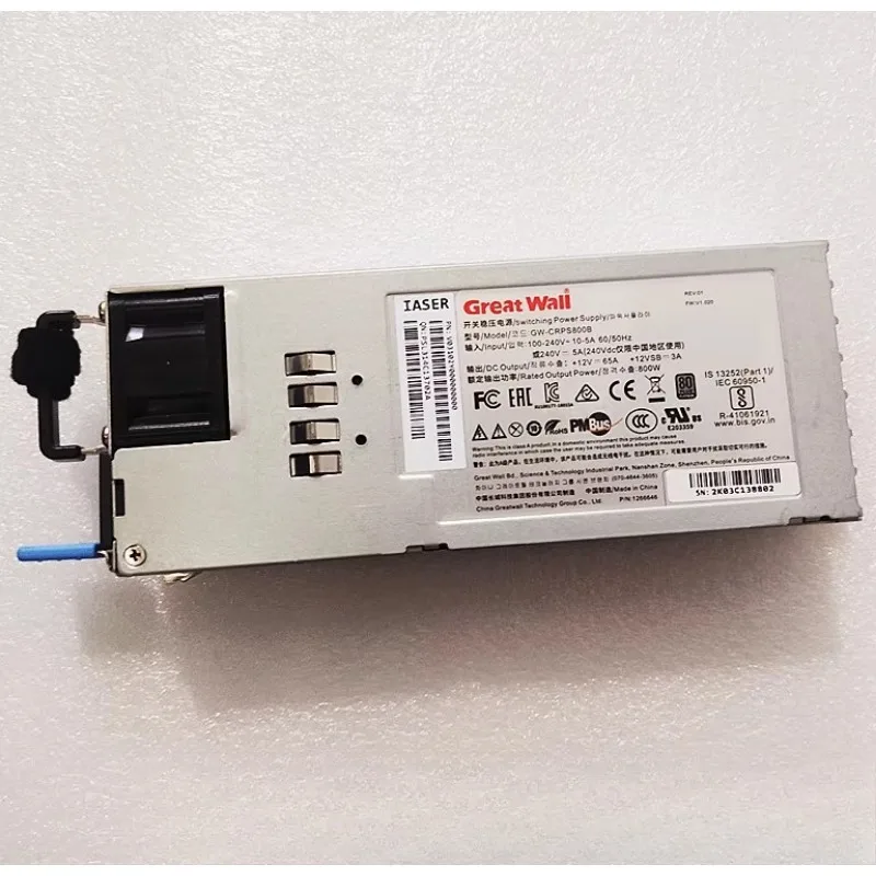Onderdelen voor Inspur SA5212 M4 M5 800W Servervoeding GW-CRPS800B CSU800AP3100