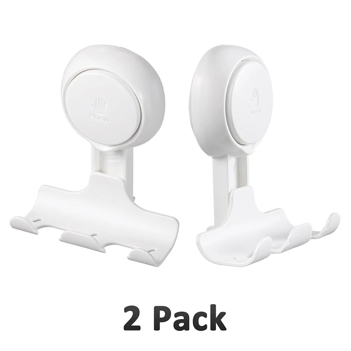 Holder for Shower 2 Pack, Suction Cup Hooks Powerful Vacuum Suction Hooks Removable and Reusable Shower Hooks