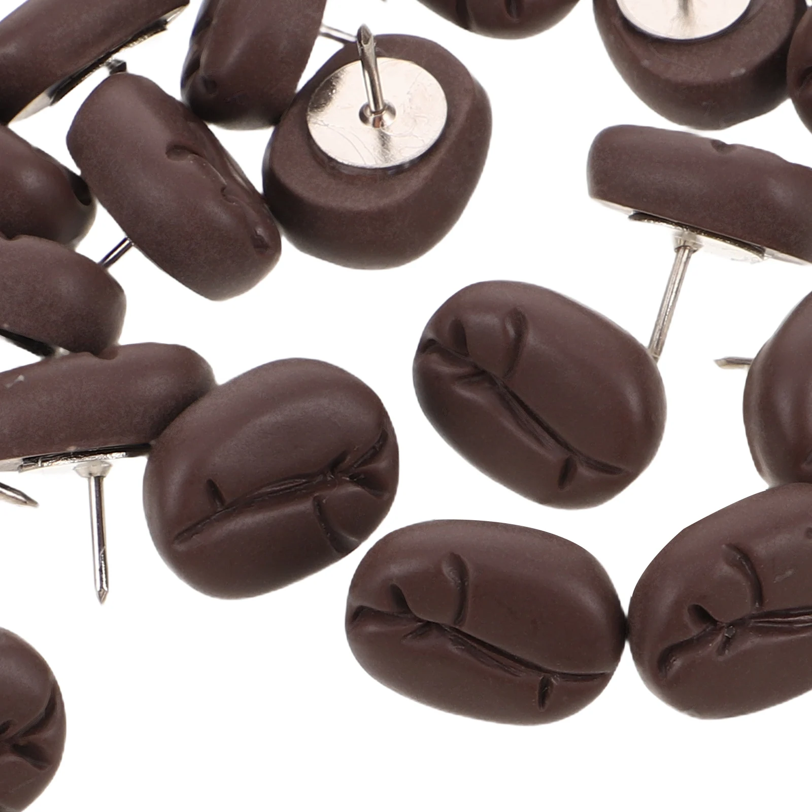 30 قطعة دبابيس ضغط الراتنج حبوب البن الإبداعية الزخرفية Thumbtacks للوحة الفلين مكتب المدرسة المنزل صور نشرة رسالة المجلس #3