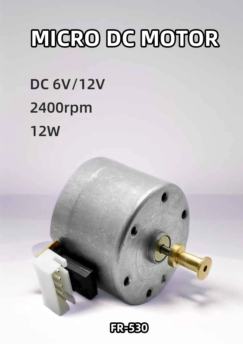 2026 Faradyi 6V 12V 12W 2400rpm 0.7A 0.78Nm 3000rpm Brush Brushless DC Micro Motor for Electric Tools and Electric Machines