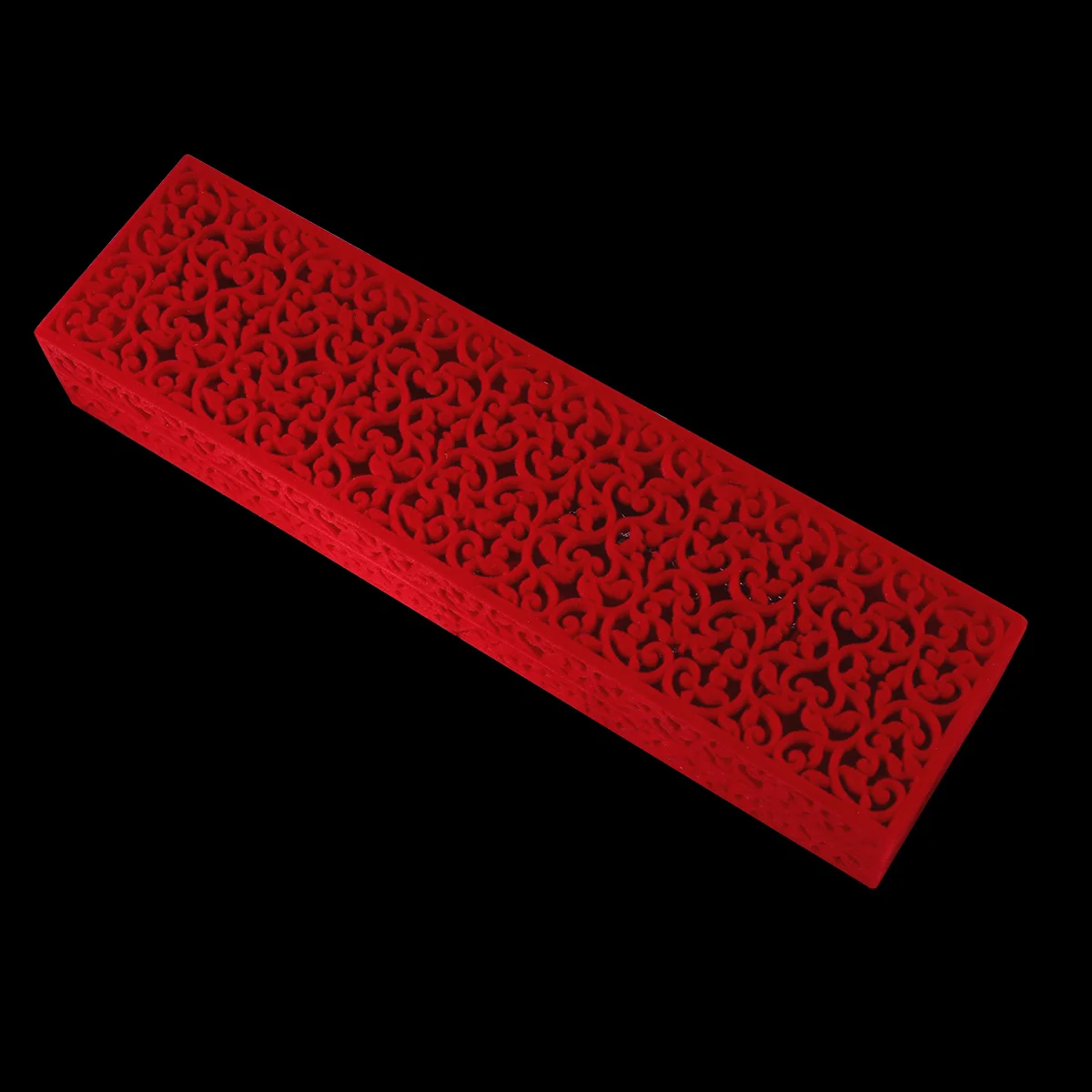 

Стильный красный полый футляр для ювелирных изделий, красивый орнамент для туалетного столика или как продуманный подарок друзей, футляр для ювелирных изделий