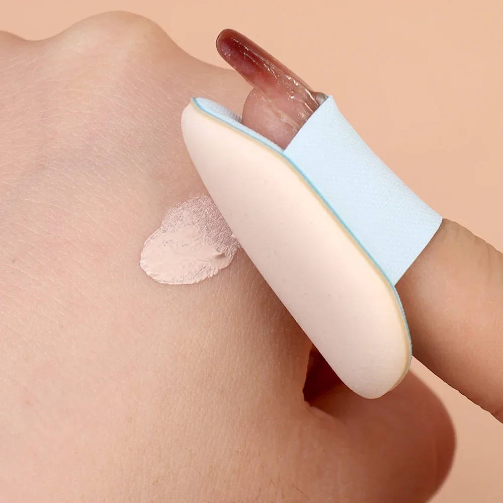 Mini tamanho cosmético sopro, maquiagem dedo, corretivo, almofada de ar, pó sopro, profissional fundação, detalhe esponja, ferramentas de beleza
