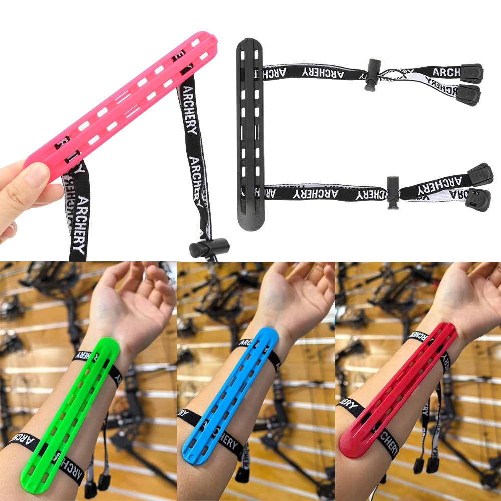 

Защита от изогнутого лука, жесткая пластиковая защита для предплечья для тренировок по мишеням, охоты, регулируемое дышащее защитное снаряжение, левый/правый