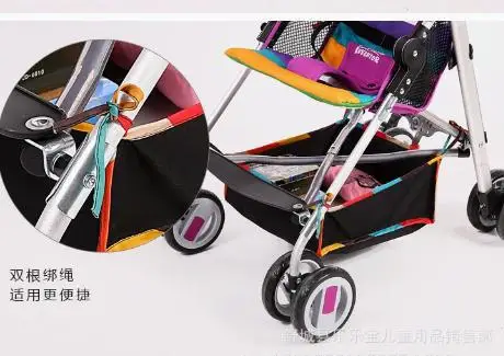 

Baby Pushchair Organizer Pram Bag Stroller Bottom Organizer Mesh Net Stroller Basket Attachment for Outdoor Use