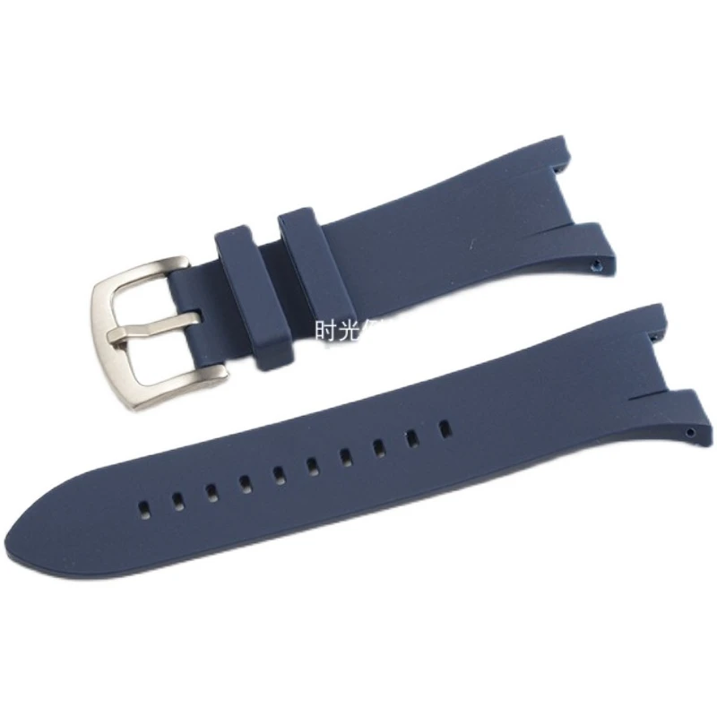 Silicone Watch Strap for Amani Ax1803 Ax1802 Ax1050 Series Rubber Watch Band Concave Accessories 31 * 13mm Wristband