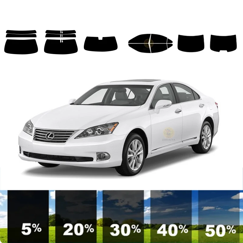 

precut Removable Window Tint Film For Car 100% UVR 5%-70%VLT Heat Insulation Carbon ﻿For LEXUS ES 4 DR SEDAN 2009-2012