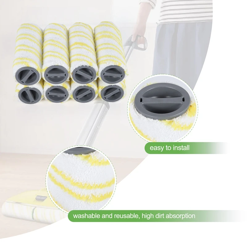A01V-8 шт. сменные аксессуары для роликовой щетки для электрического очистителя пола Karcher FC5 FC7 FC3 FC3D