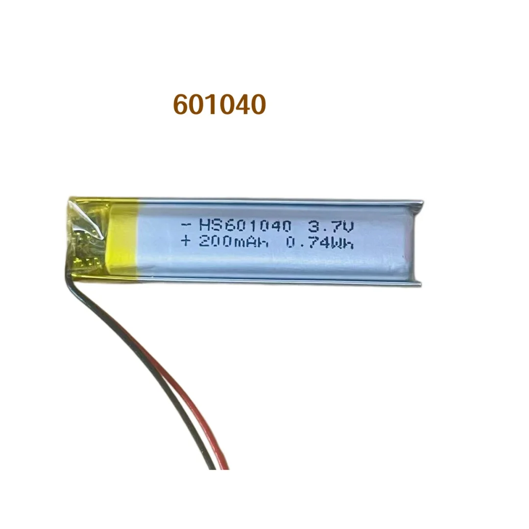 3.7V Lithium Polymer Battery 601040 Rechargeable Li-Po Cell for Smart Water Cup Bluetooth Earphones Reading Pen Neck Hanging