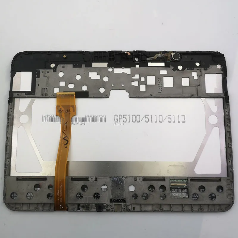 For Samsung Galaxy Tab 3 GT-P5200 GT-P5210 P5210 P5200 LCD Display Screen Panel + Touch Screen Digitizer Sensor Assembly Frame