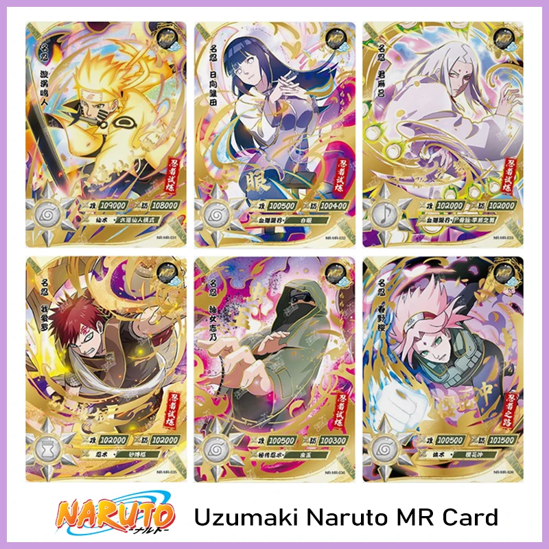 

NARUTO Kakashi Sasuke Mr Card cartoon Bronzing Anime characters collection Game cards Christmas Birthday gifts Children's toys