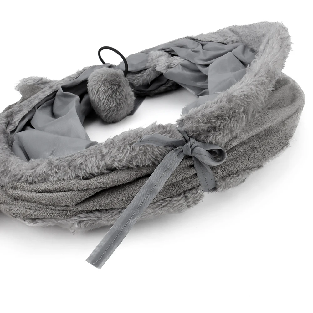 Foldable Plush Cat Tunnel Tent 3