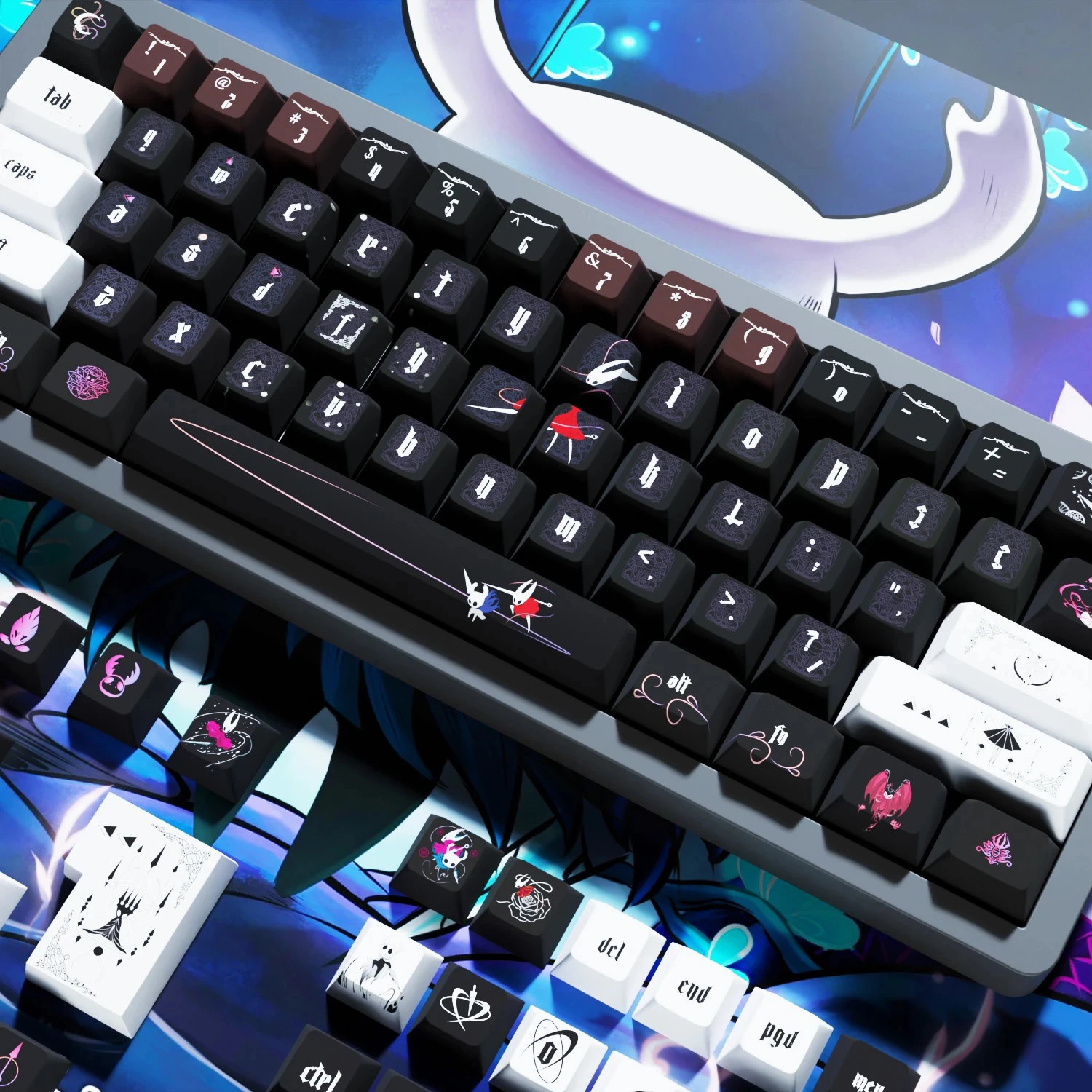

Knight sublimation full five-sided keycaps Original highly adaptable wooting magnetic axis mechanical keyboard