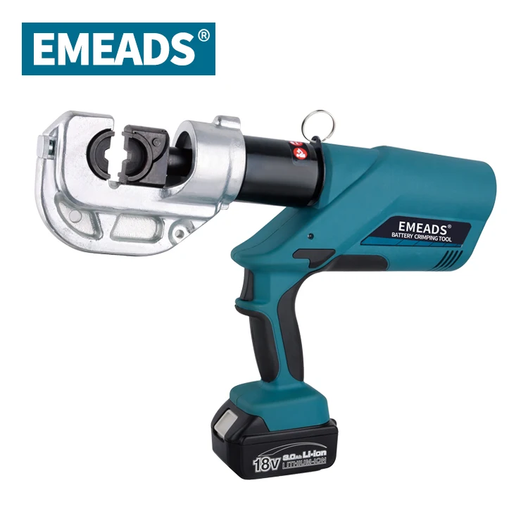 EMEADS EM-400 Battery Electric Powered Hydraulic Cable Lug Crimping Tool 16-400mm2 for Terminal Electric Cutter Klauke