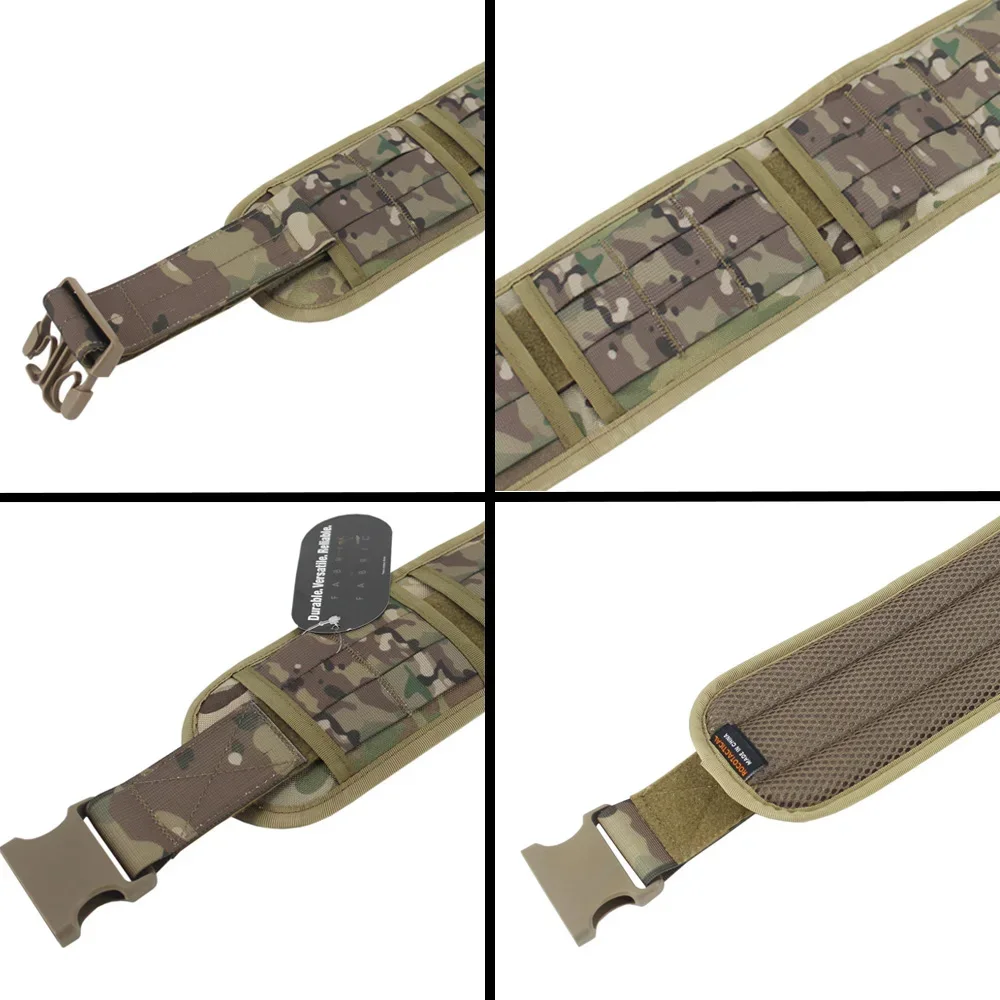 1000D Nylon Tactical Molle Waist Belt Airsoft Training Waistband Hunting Paintball Waist Belt