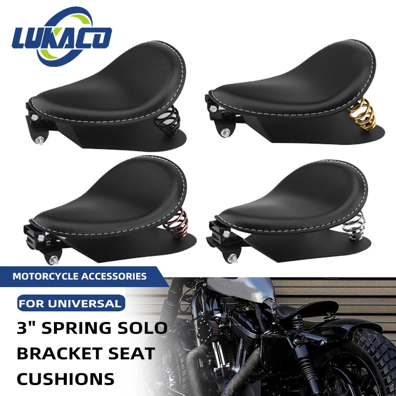 

Motorcycle Solo Seat Baseplate Scissor Springs Cushion Mounting Bracket Kit For Harley Sportster XL883 1200 48 Bobber Chopper