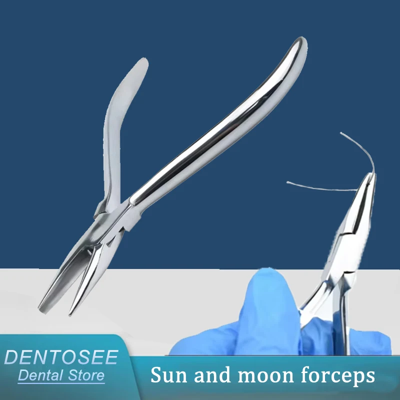 

Dental Plier Sun & Moon Forceps Omega Loop Bending Pliers Curving Wire Forming Arch Wire Tool Dentist Lab Instrument