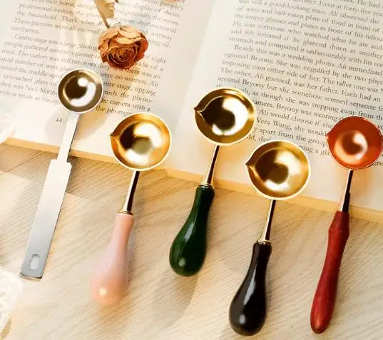 High Quality Stainless Steel Spoon Wax Seal Spoon For Melt Wax Melted Dissolve Wax Spoon DIY Craft Anti Hot Wax Seal Stamp Spoon