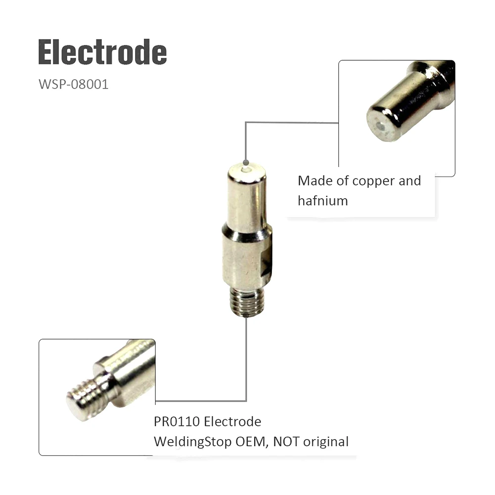 22pc elettrodo ugello/punta Shield Roller Guide per S45 25 Trafimet Plasma Torch Plasma taglio torcia elettrodo PR-110 Welidng