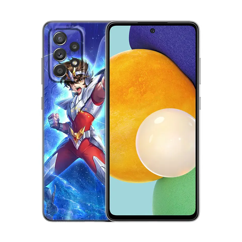 Anime Saint Seiya Knights Phone Case For Samsung A21 A30 A50 A52 S A13 A22 A32 4G A23 A33 A53 A73 5G A12 A31 A51 A70 A71 A72