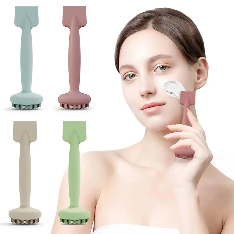 Silicone Facial Cleansing Brush Face Cleaner Pore Cleaning Exfoliator Skin Care Blackhead Beauty Face Massager Scrubber Tools