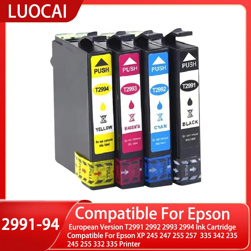 European Version T2991 2992 2993 2994 Ink Cartridge Compatible For Epson XP 245 247 255 257  335 342 235 245 255 332 335 Printer