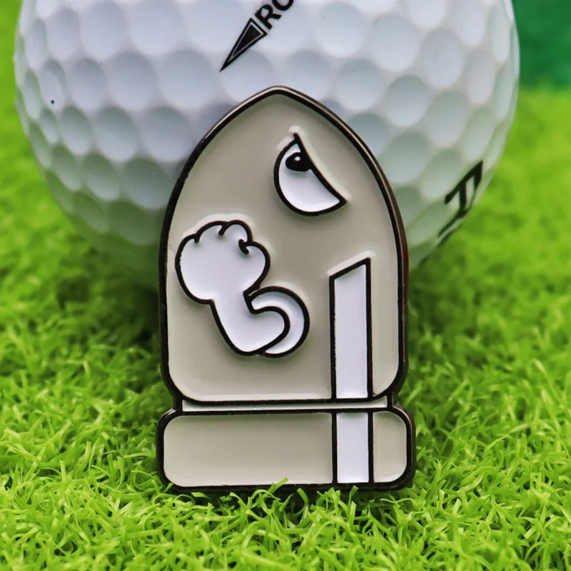 New Golf Ball Marker Hat Clip Metal Has Clip Creative cartoon Cannonball Position Mark