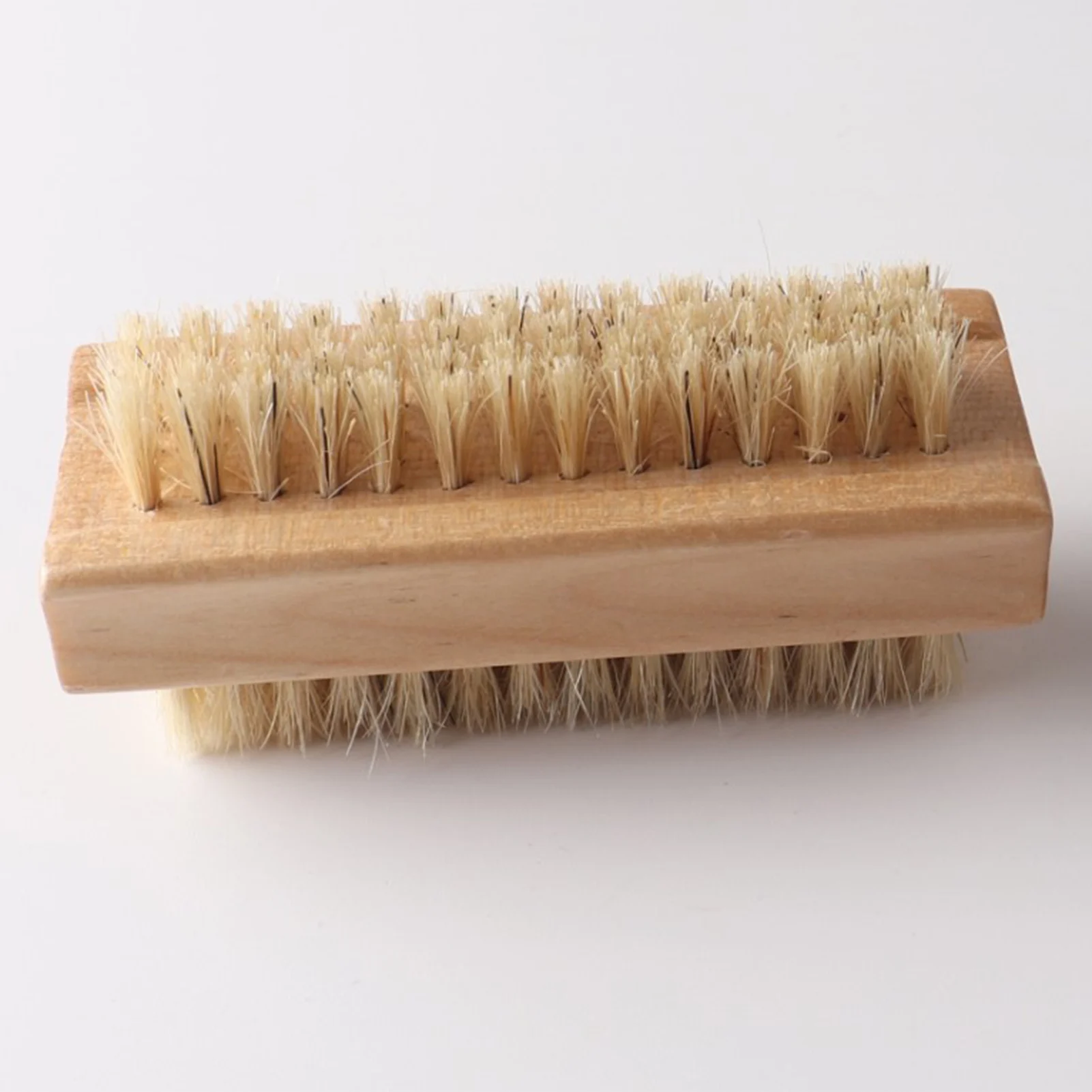 Dual Sided Hand & Nail Brushes Durable Natural Bristles Brushes for Cleaning Bathtubs Floor Tiles Wall Tiles