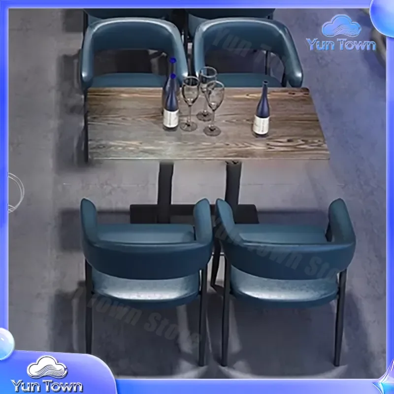 Bar Sofa Booth for Coffee Shop Milk Tea Shop Burger Restaurant Music Pub Quiet Area Table and Chair Combination for Small
