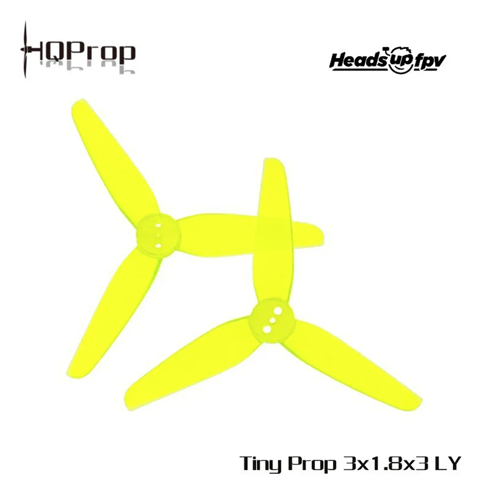 HQProp T3X1.8X3-1.5MM 3 Inch 3-Blade PC Props 1.5mm Shaft Balanced Blades For Mini FPV Racing Toothpick Crossing Drone Spares