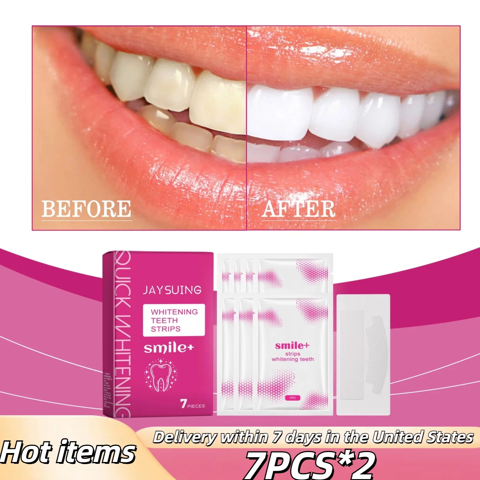 

2pcs Yellow Tooth Patch for Cleaning Oral Hygiene Fresh Breath Deep Cleaning, Tartar Brightening Patch, Tooth Care Patch
