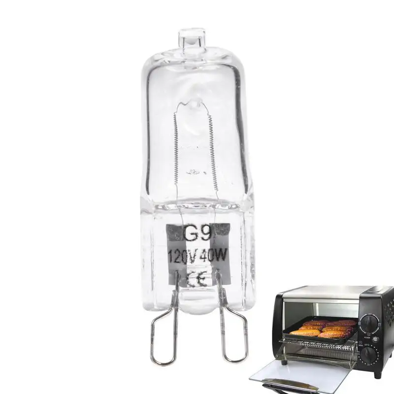 40W G9 Oven Light High Temperature Resistant Durable Halogen Bulb Lamp For Refrigerators Ovens Fans 40W 500℃ Pin Bulb