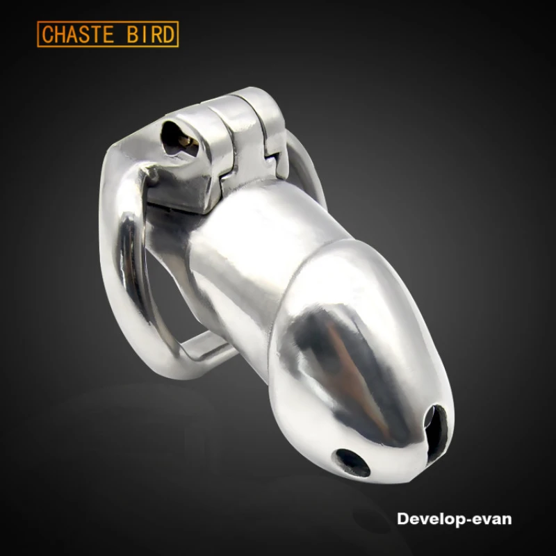 CHASTE BIRD Male 316L Stainless Steel Luxury Honorable Standard Size Cage Belt HT-V2  Chastity Magic Locker Device Sex Toy A257