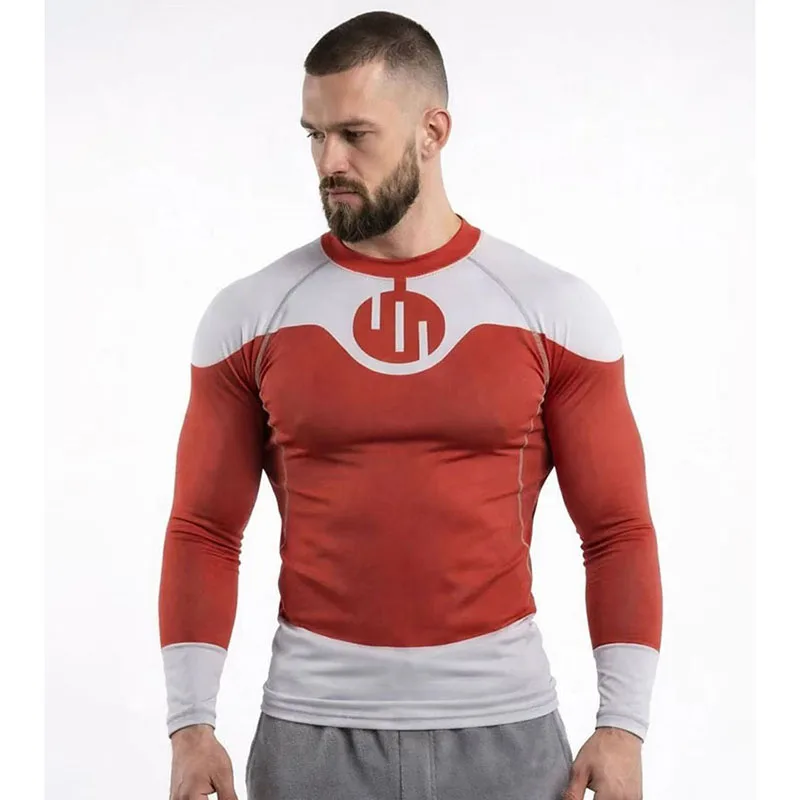 애니메이션 인빈서블 코스프레 래쉬가드 다이빙 티셔츠 BJJ 래쉬가드 긴/짧은 소매 MMA 의류 남녀 빌트루미트 짐 코스튬