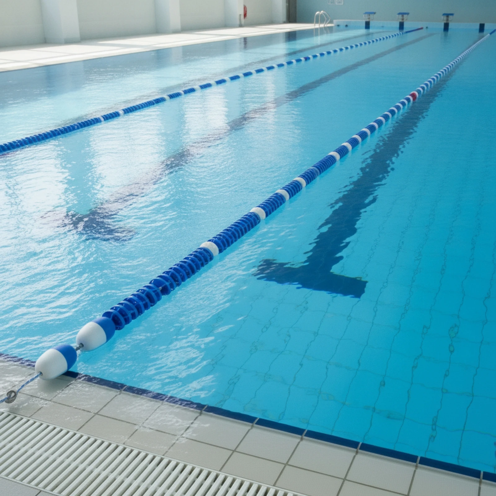 Pool Lane Rope with Buoy Markers Braided Pool Lane Rope with Floats Safety Buoy Line Floating Resistant for Training Pools