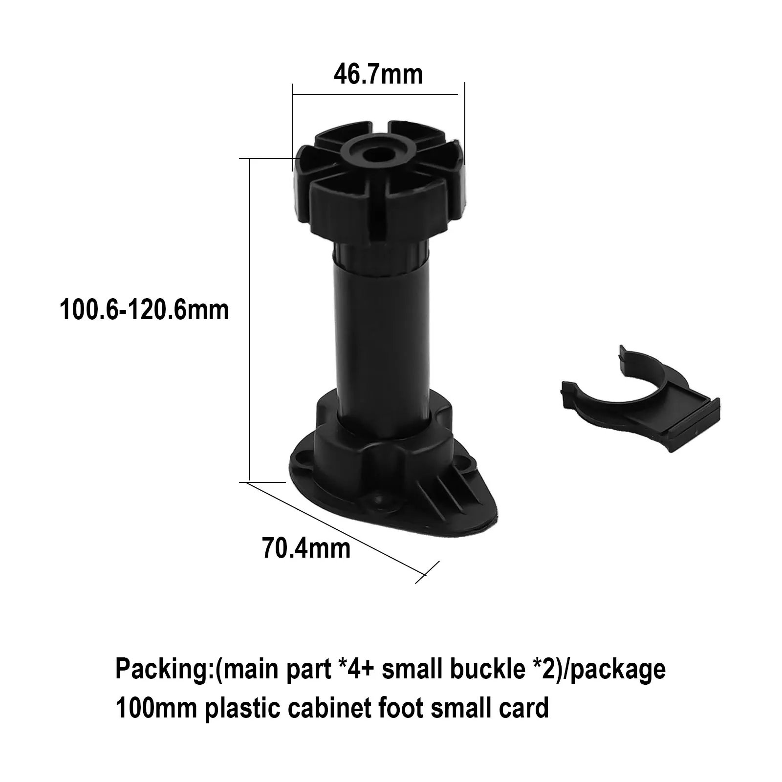 Adjustable Furniture Legs Set of 4 for Cabinet and Sofa Ergonomic Design with Multiple Heights for Stability and Versatility